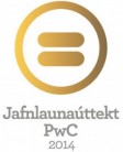 Norlenska hltur gullmerki Jafnlaunattektar PwC